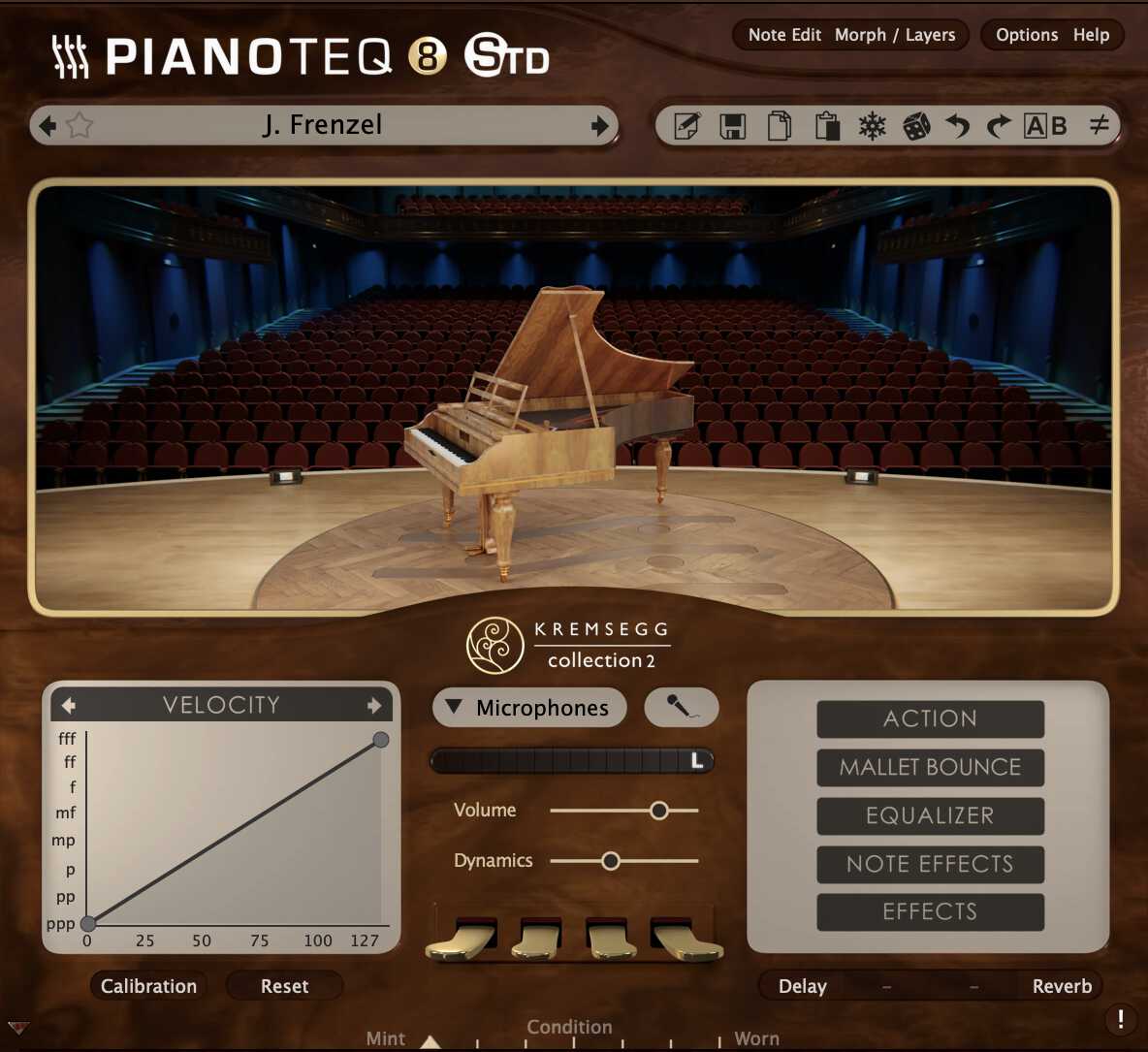 Pianoteq interface - Kremsegg 2: Historical pianos