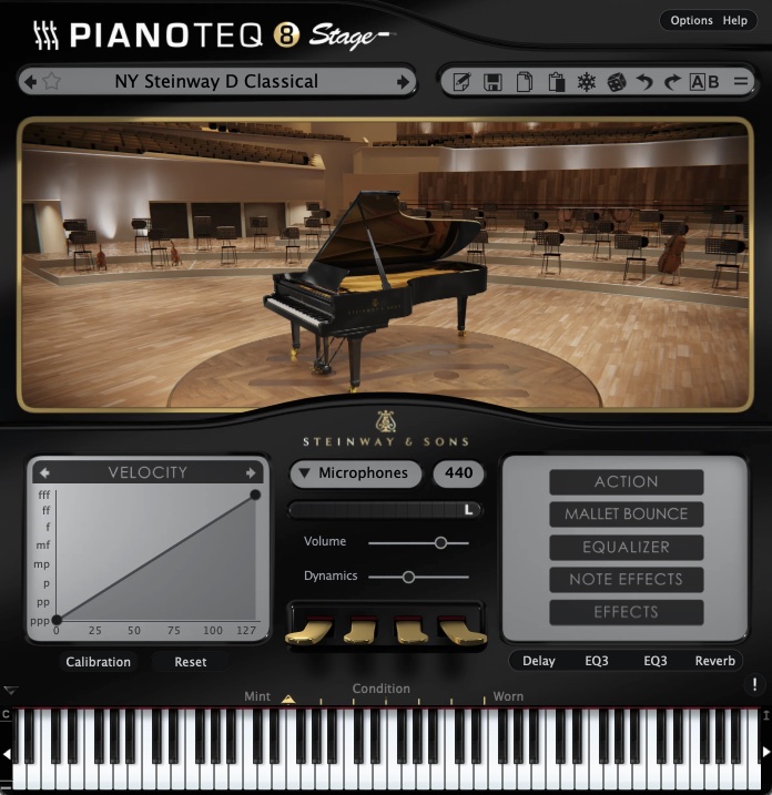 Pianoteq Stage screenshot