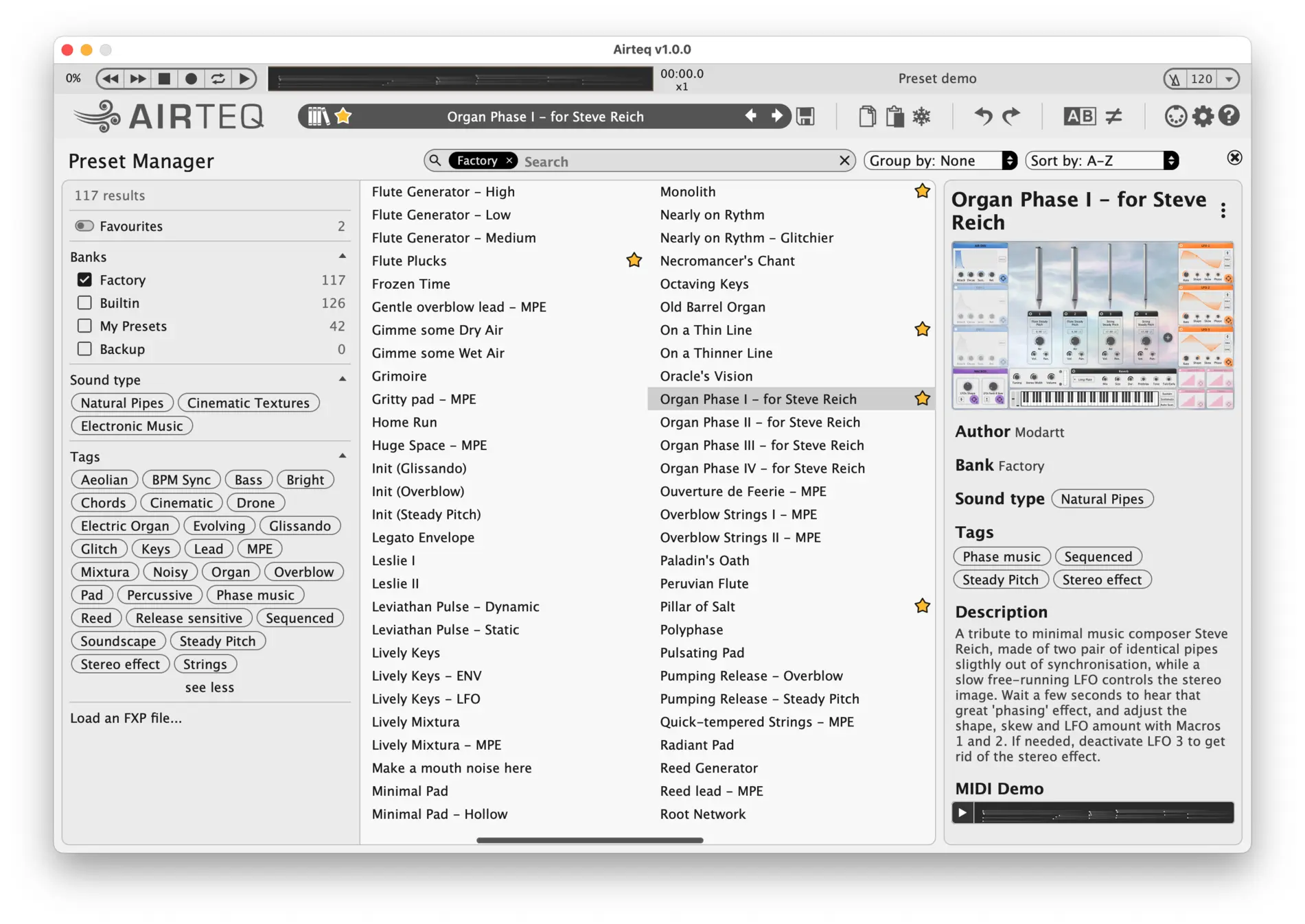 Preset Manager
