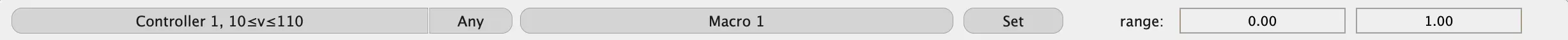 MIDI mapping restict value range