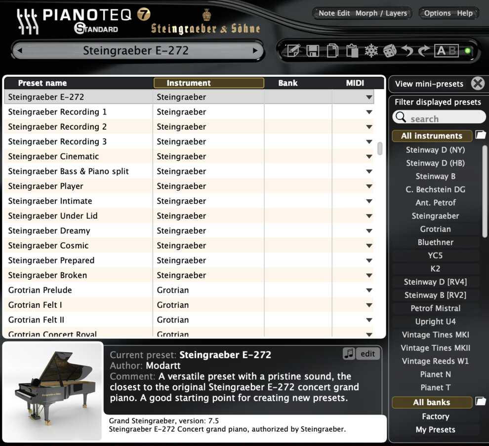 pianoteq 5 settings