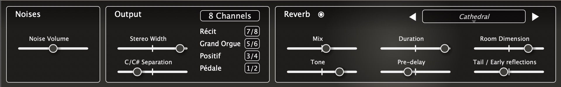 Output settings Output settings