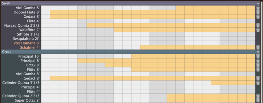 Crescendo settings