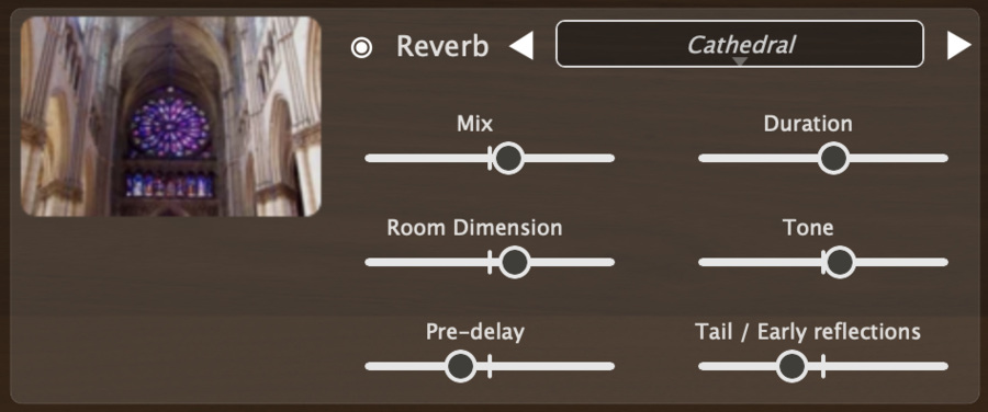 Reverb settings