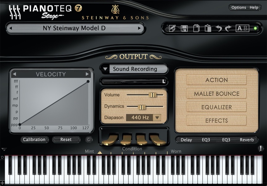 Pianoteq Stage screenshot