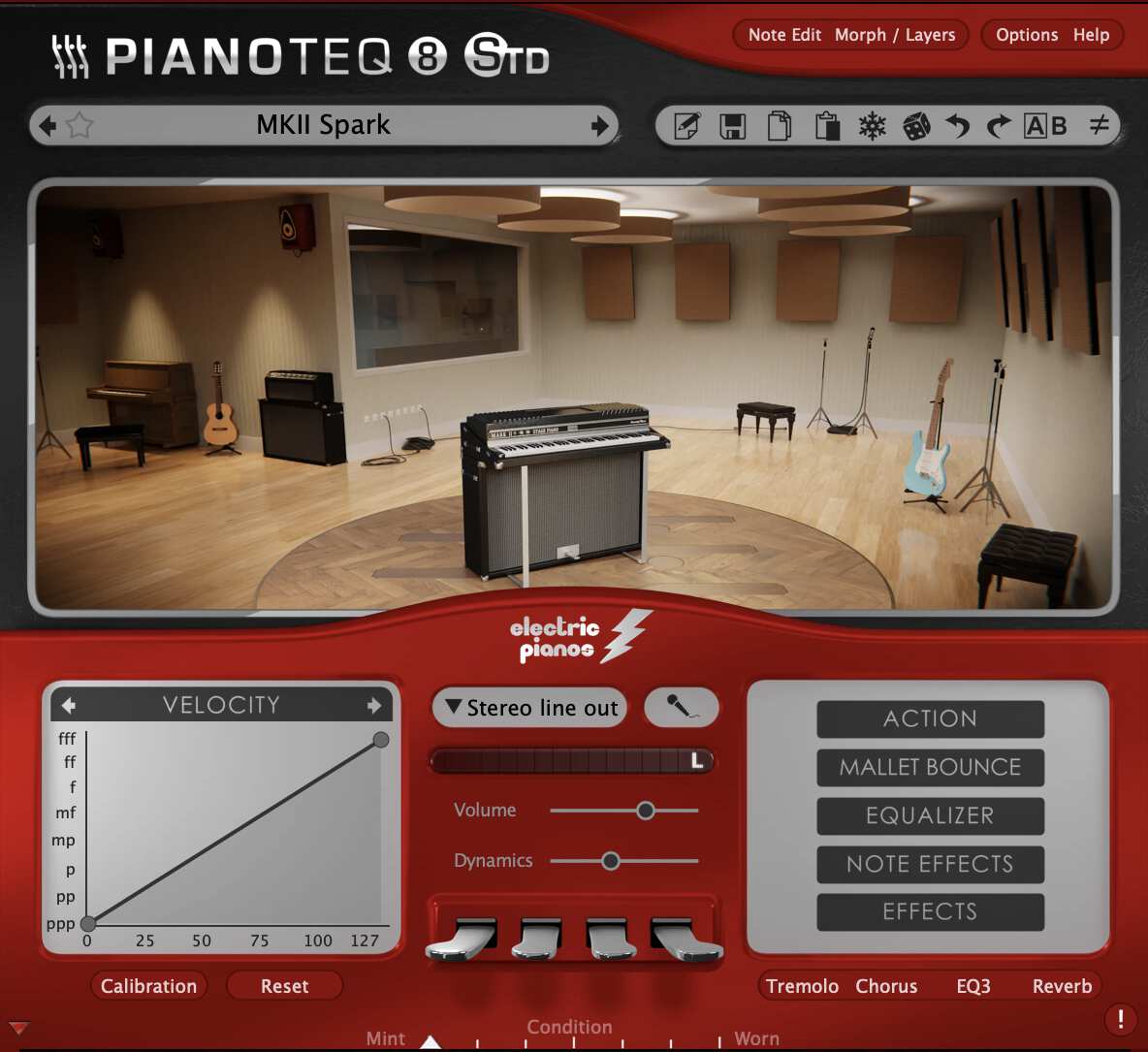 Pianoteq interface - Electric pianos