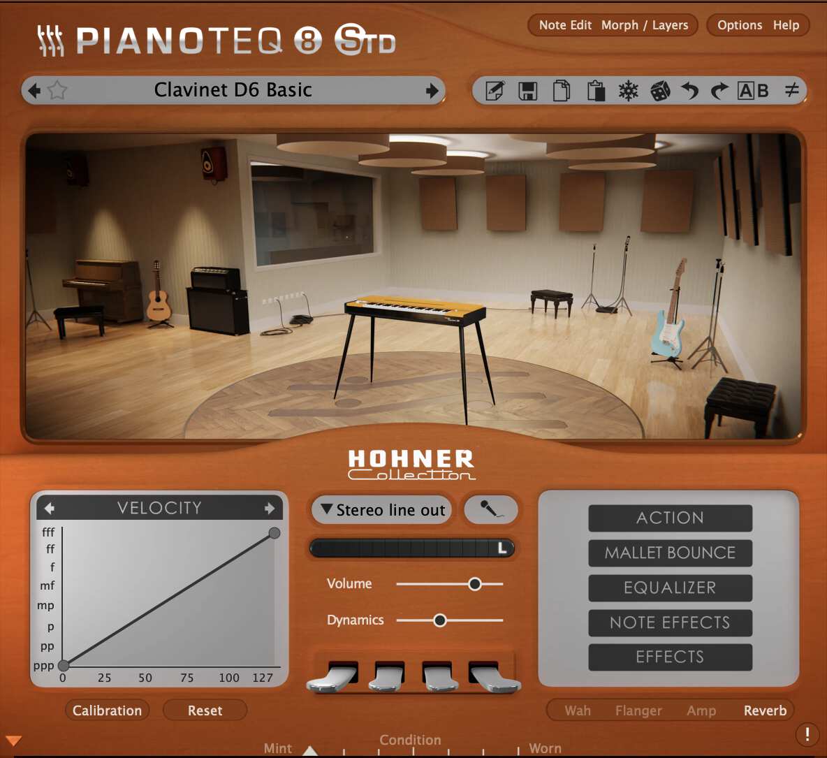 Pianoteq interface - Hohner Collection