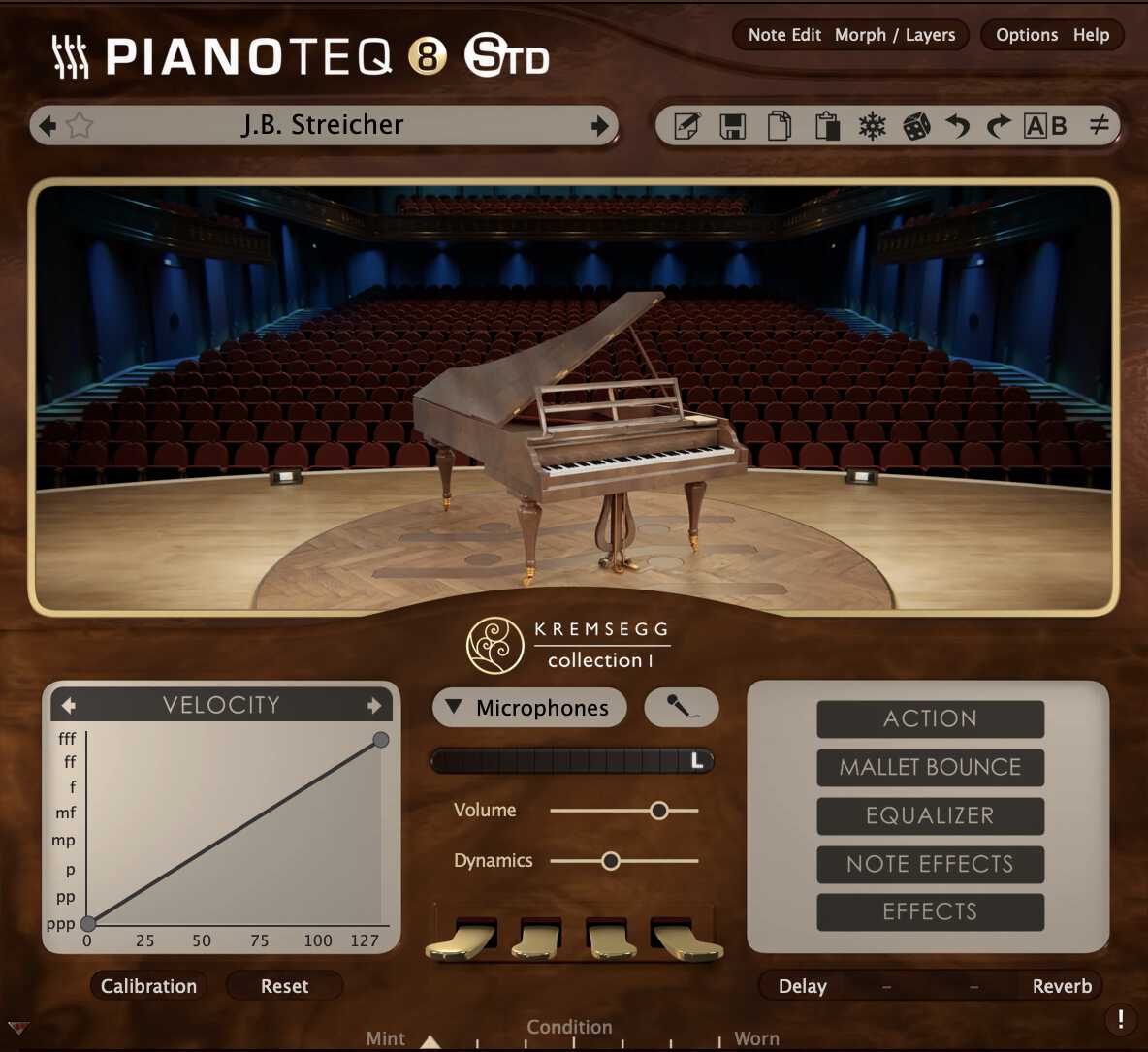 Pianoteq interface - Kremsegg 1: Historical pianos