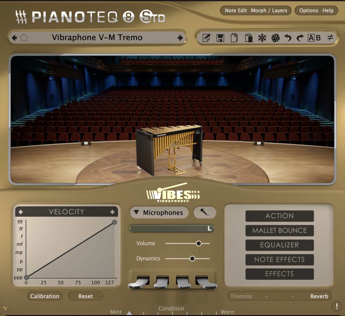 Pianoteq interface - Vibraphones